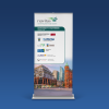 Roll Up Banner (Flat base) Mockup