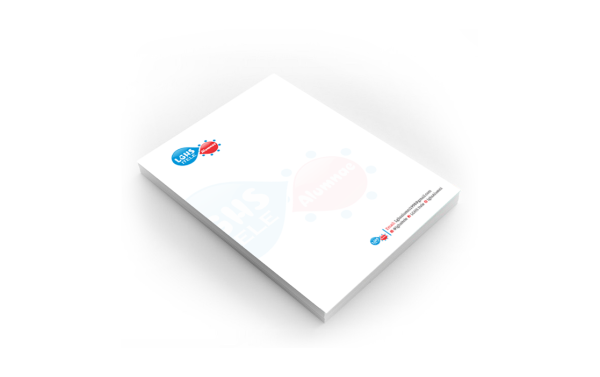 Matte paper letterhead